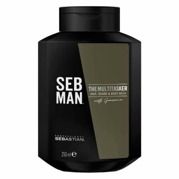Sebastian Professional SEB MAN Шампунь для ухода за волосами, бородой и телом 250ml