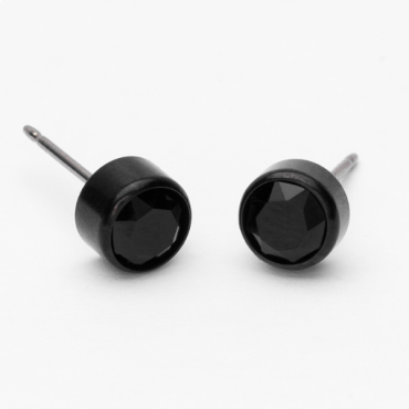 Blomdahl Black Titanium Bezel Black 6mm