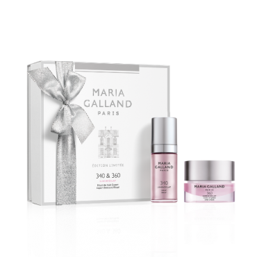 Maria Galland Lumin'Éclat Serum and Cream in Christmas Gift Wrapping